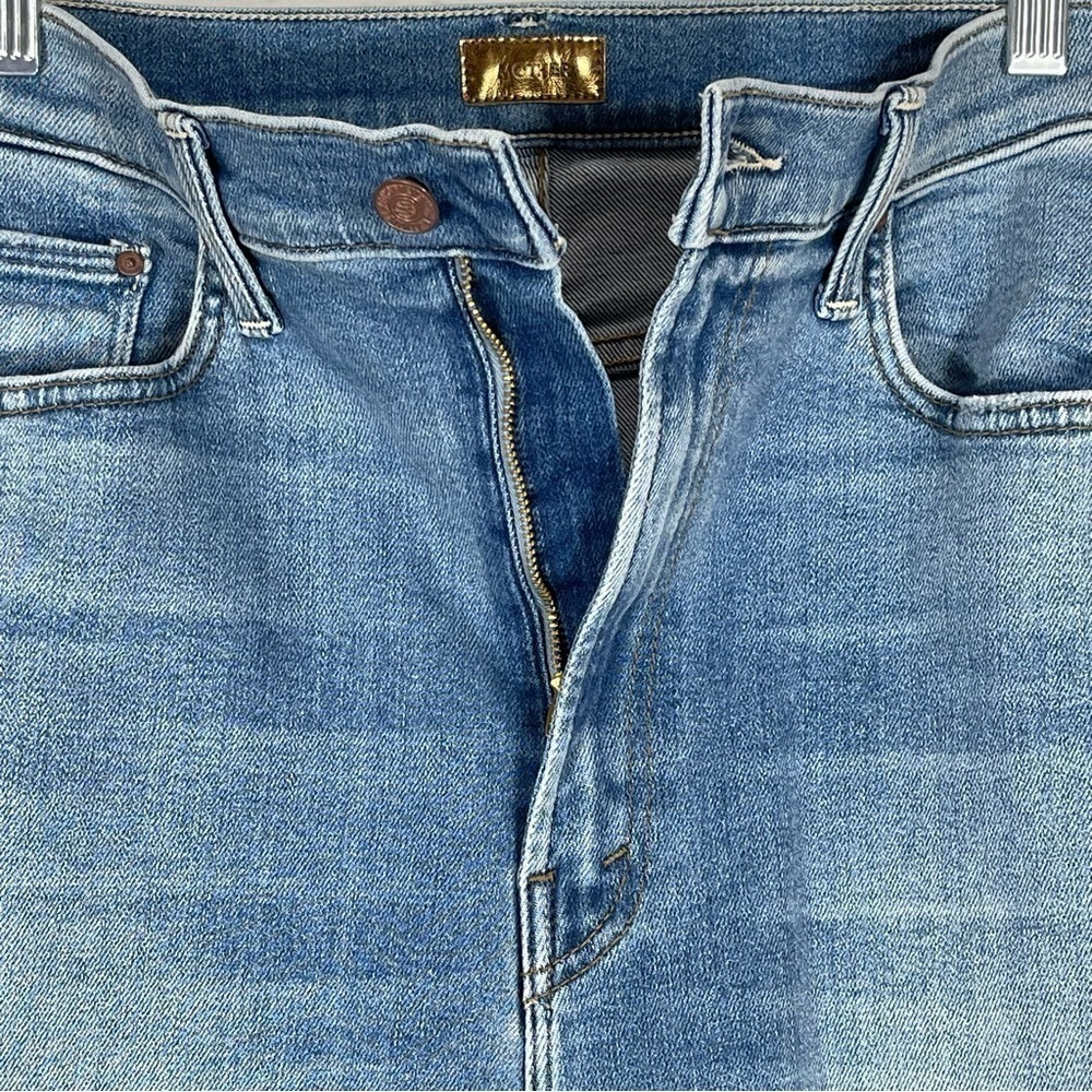 MOTHER High Waisted Rider Ankle Fray Jeans - Party Like A Pirate - Sz - 32 - Picture 7 of 12